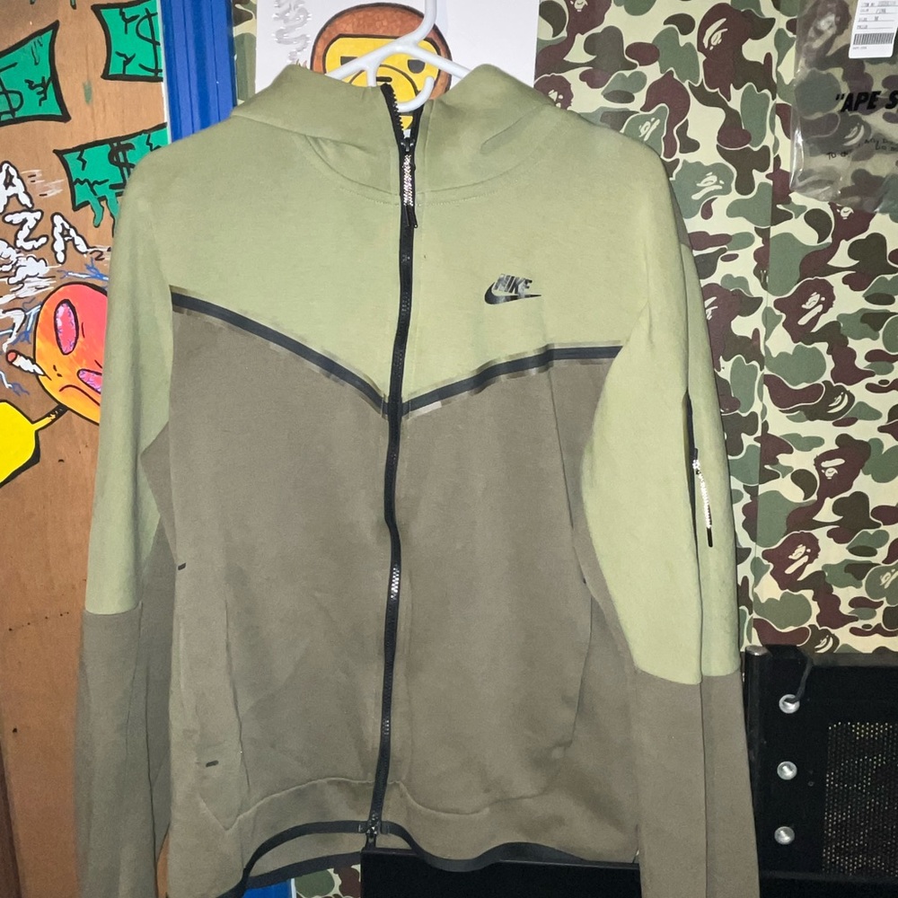 Nike Olive and Black Hoodie